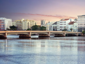 fotografo quadros fine art recife ponte mauricio de nassau pôr do sol cidade foto