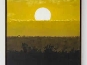 pôr do sol pintura quadro Óleo sobre tela 60x70cm
