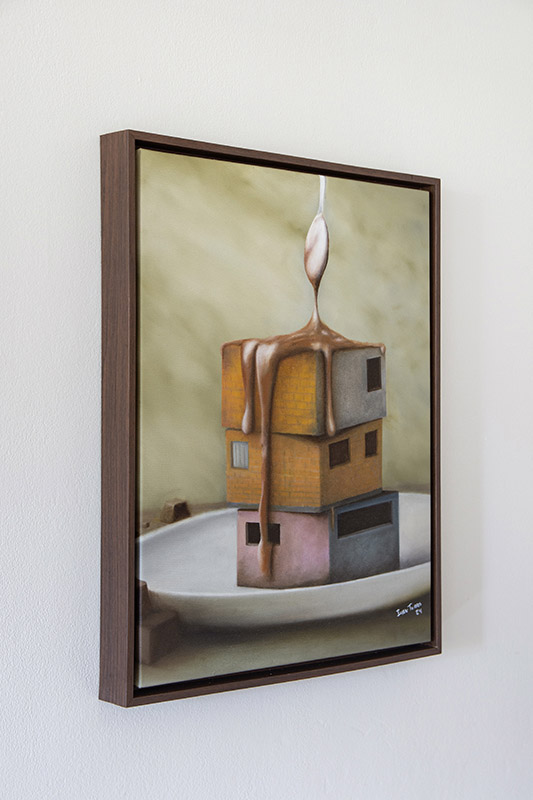 metas surrealismo pintura em Óleo sobre tela 33x60cm emoldurado (cópia)