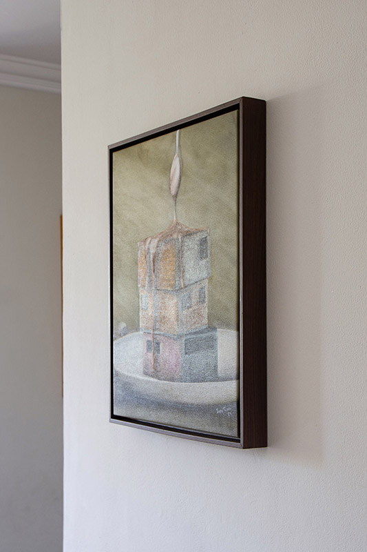 metas surrealismo pintura em Óleo sobre tela 33x60cm emoldurado (cópia)