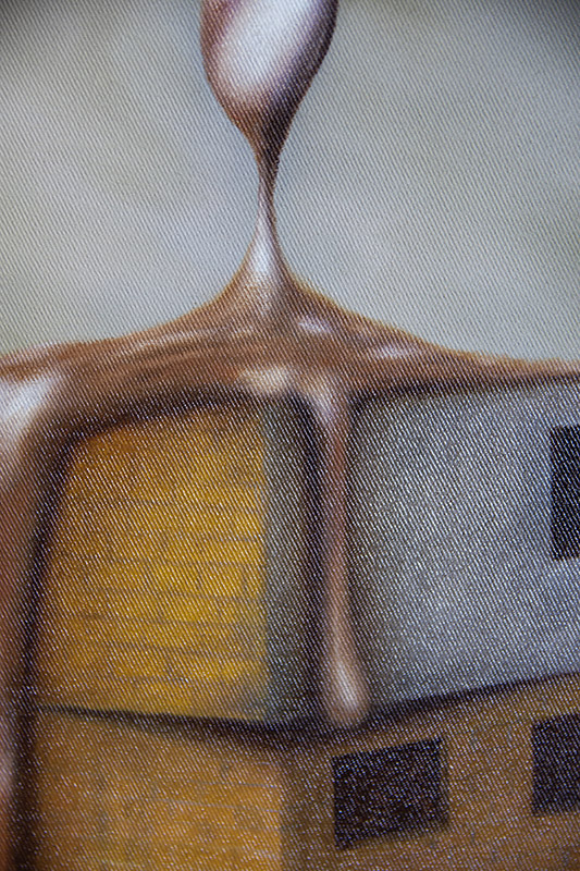 metas surrealismo pintura em Óleo sobre tela 33x60cm emoldurado (cópia)