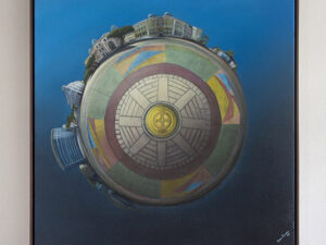 rec planet surreal Óleo sobre tela 75x75cm