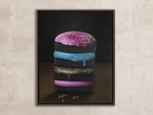 big donut pintura em Óleo sobre tela 50x40cm