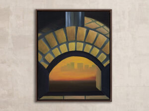 forno city pintura em Óleo sobre tela 50x40cm