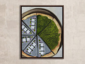 meio luxo, meio mata pintura em Óleo sobre tela 50x40cm