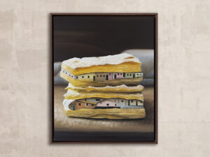 mil folhas de comunidade pintura em Óleo sobre tela 50x40cm