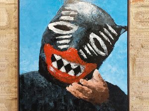 quem não dá é pirangueiro acrílica sobre tela 70x60cm