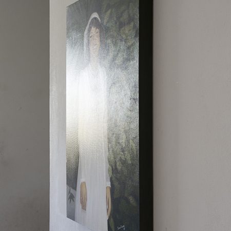 pintura de retrato em oleo sobre tela de foto homenagem (2)