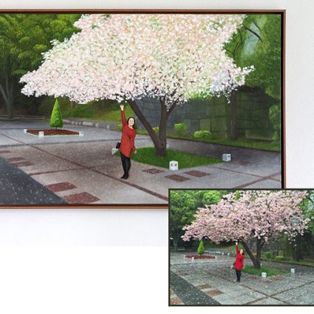 pintura de retrato em oleo sobre tela de foto no japao 00